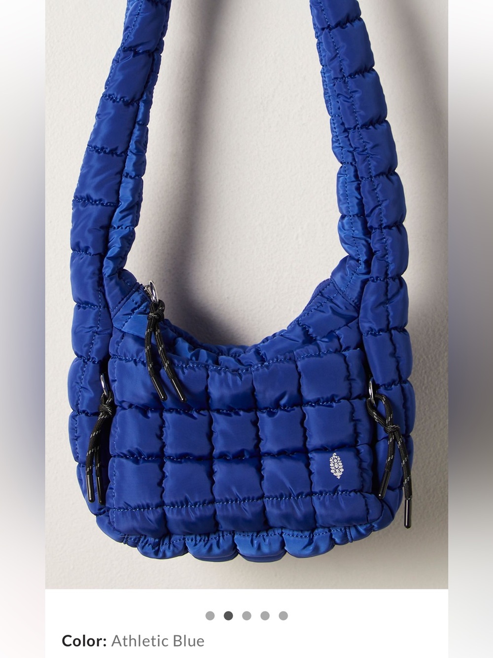 FP Movement by Free People Quilted Baby Carryall Sling Bag in Athletic Blue